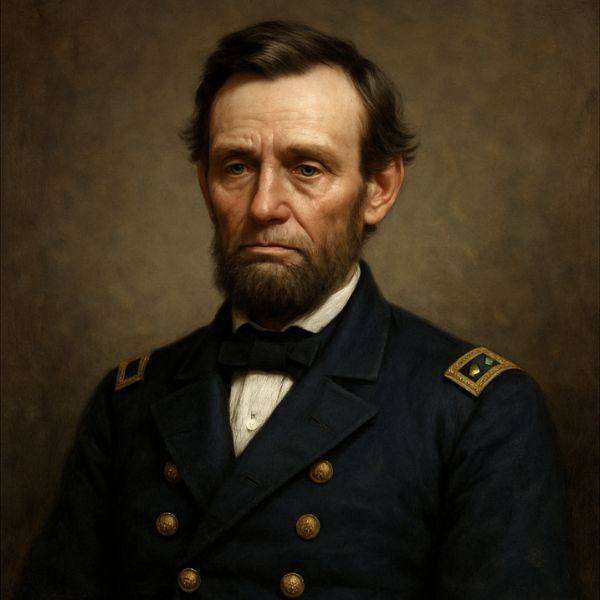 Abraham Lincoln’s deep empathy, shaped by personal grief, influenced his compassionate leadership during the Civil War—balancing humanity with the resolve needed to preserve the Union - AI image