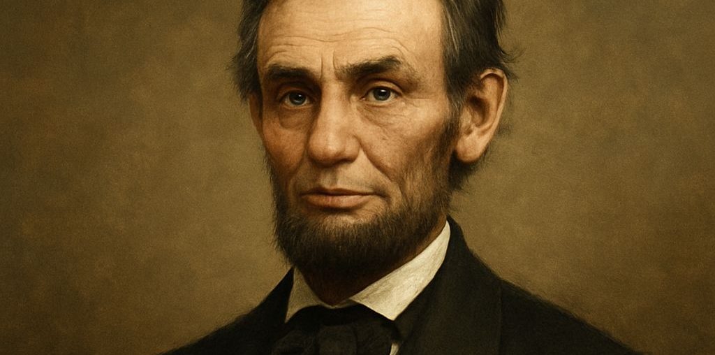 AI generated image of Abraham Lincoln portrait symbolizing leadership, freedom, and the preservation of the United States