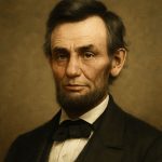 AI generated image of Abraham Lincoln portrait symbolizing leadership, freedom, and the preservation of the United States
