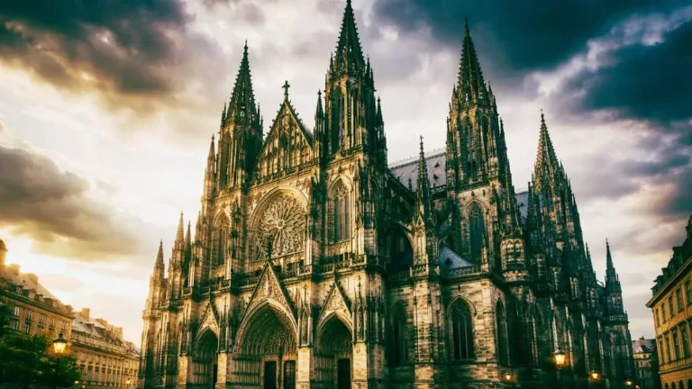 Christian heritage in Europe reflected in historic Gothic cathedral architecture