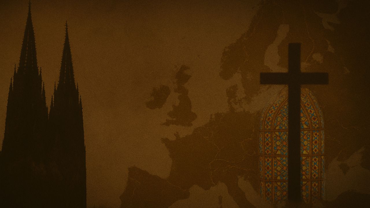 Christian Heritage in Europe: History & Legacy AI generated image of Ancient European cathedral symbolizing Christian heritage, faith, and cultural legacy across Europe