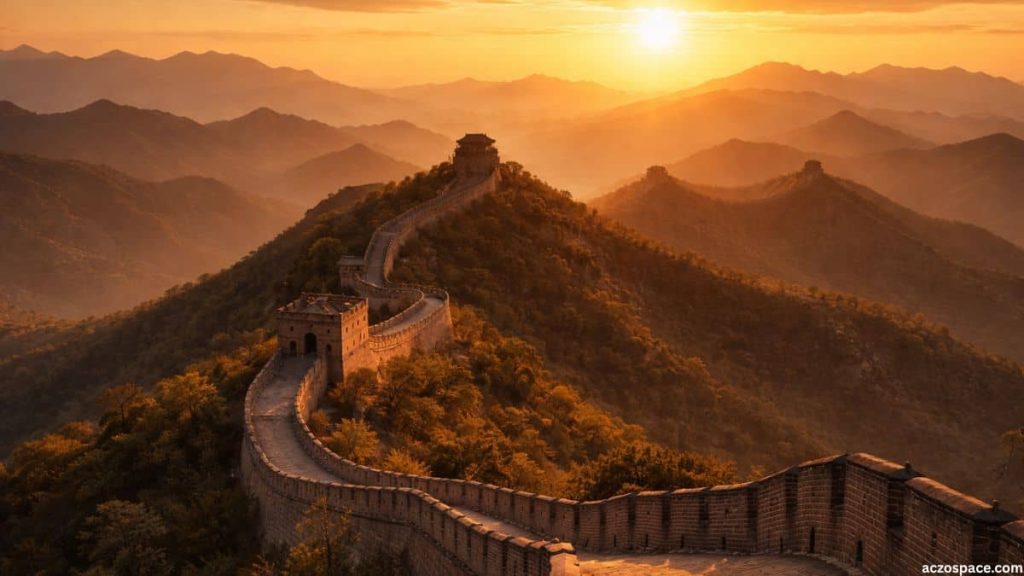 The Great Wall of China recognized as a UNESCO World Heritage Site