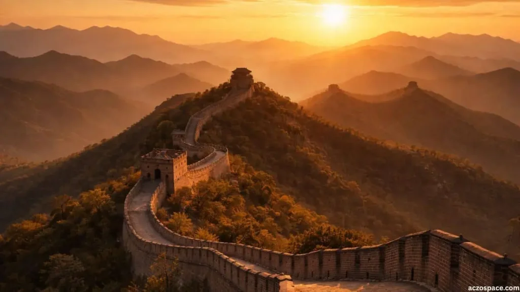 The Great Wall of China recognized as a UNESCO World Heritage Site