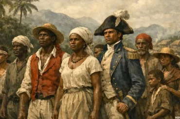 Symbolic illustration representing the Haitian Revolution and the struggle for freedom