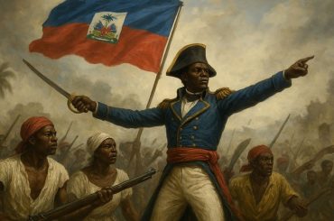 Haitian Revolution: Freedom and Nation’s Birth AI generated image of Haitian Revolution fighters leading a battle for independence and freedom in the early 1800s