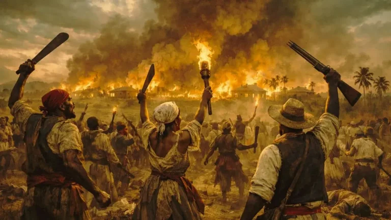 Haitian Revolution explained slave uprising 1791 historical illustration