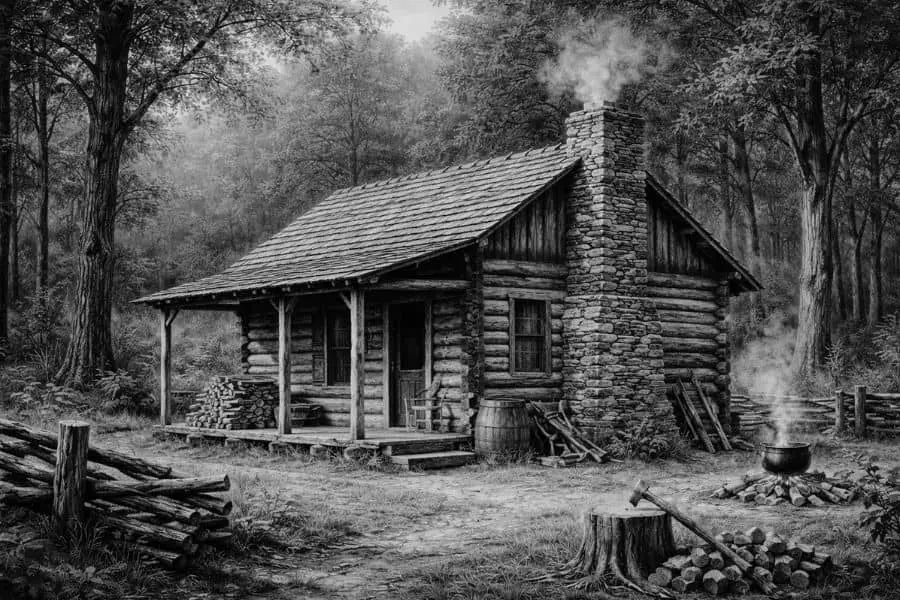 Lincoln childhood home representing early life in Abraham Lincoln biography