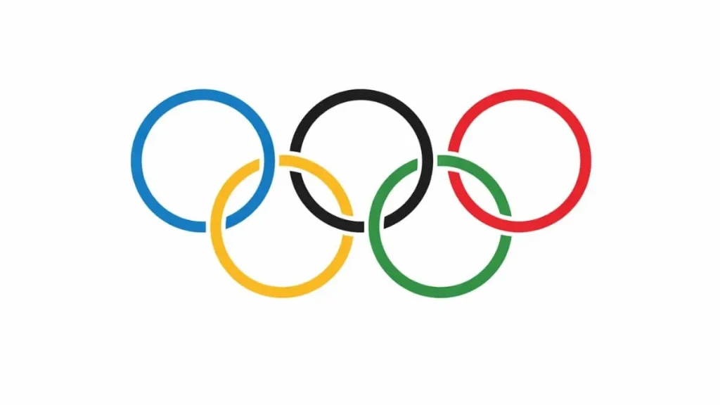 Olympic rings symbol representing global unity