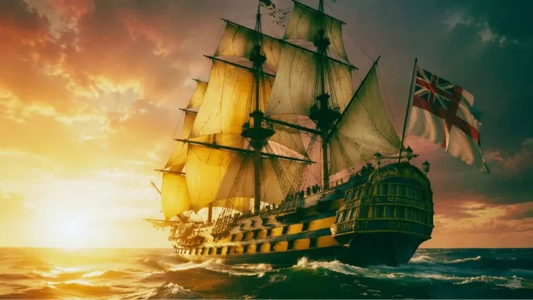 Royal Navy History old British warship at sea historical vessel