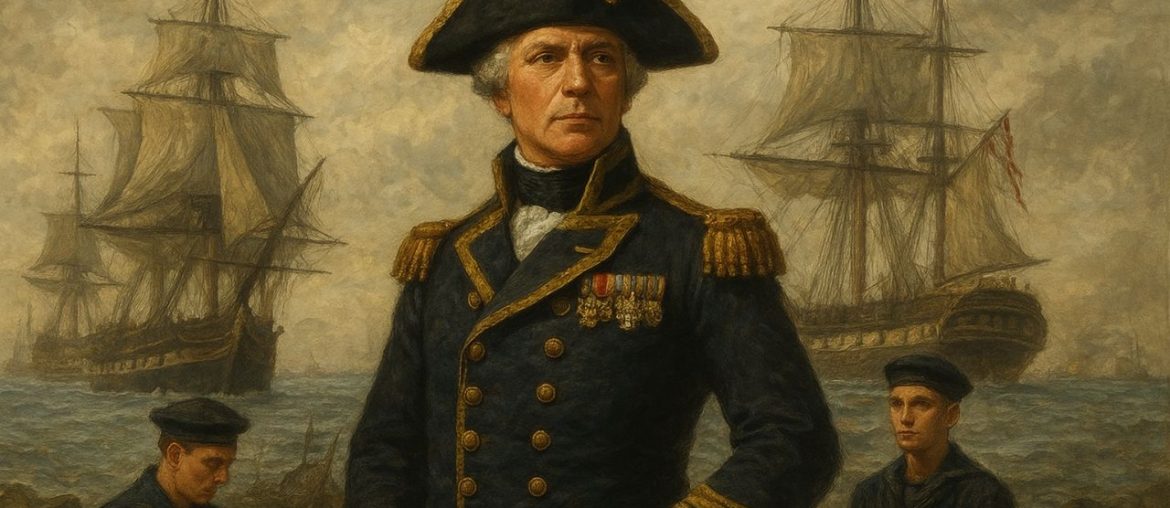 AI generated image of The Royal Navy fleet at sea symbolizing Britain’s maritime power, history, and global influence