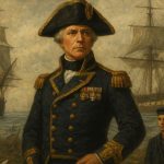 AI generated image of The Royal Navy fleet at sea symbolizing Britain’s maritime power, history, and global influence