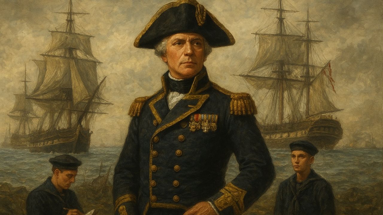 The Royal Navy: History, Life, and Global Influence AI generated image of The Royal Navy fleet at sea symbolizing Britain’s maritime power, history, and global influence