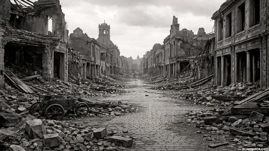 Post-war destruction in Europe after World War I