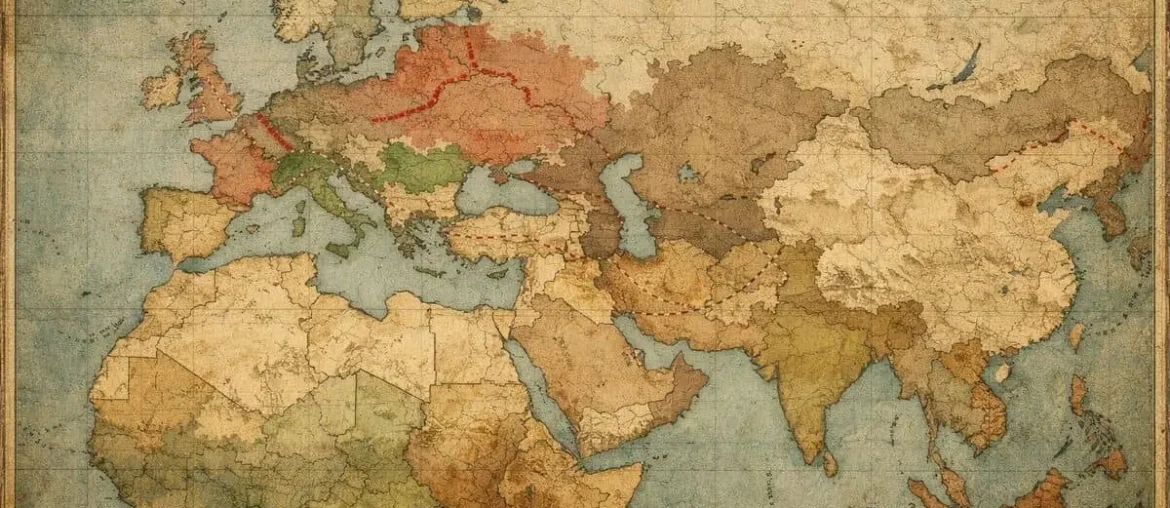 The global spread of World War I from 1914 to 1918