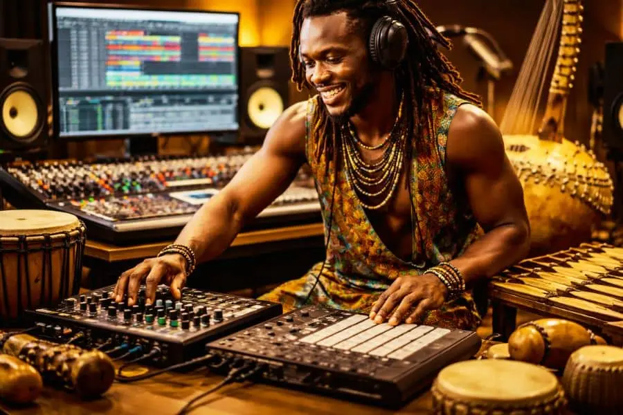 modern musician influenced by traditional African music culture