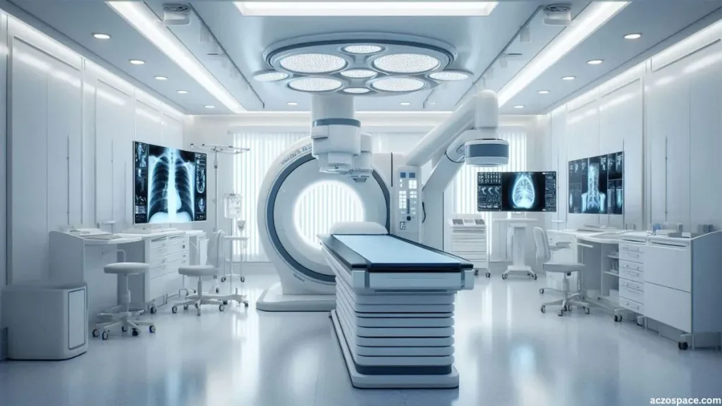 Modern digital X-ray technology used in contemporary medical imaging