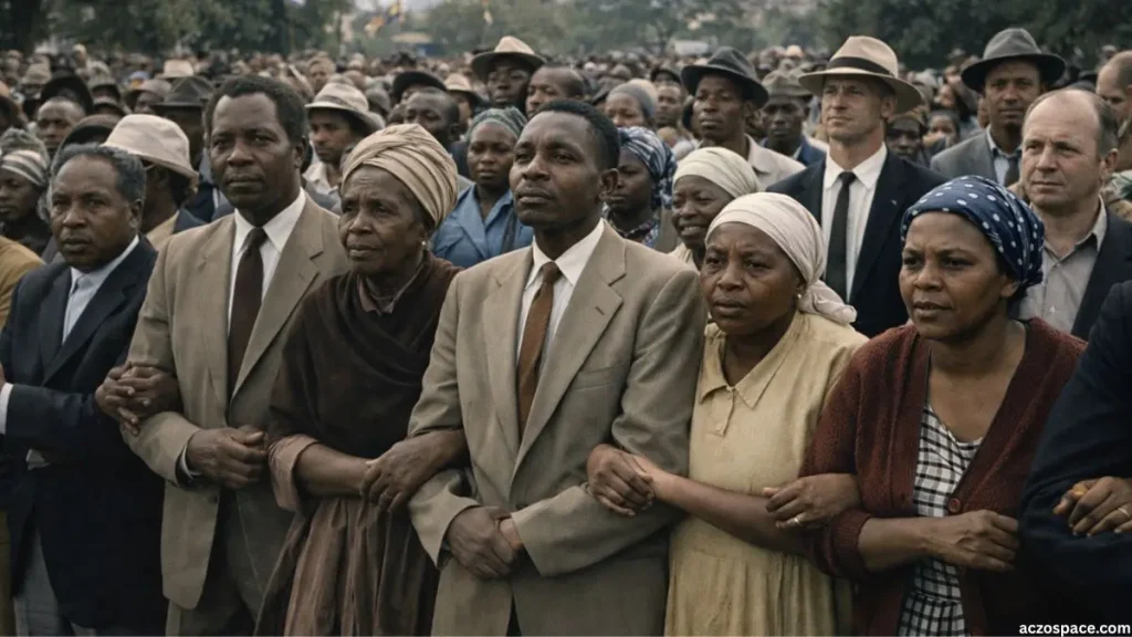 Peaceful anti-apartheid movement supported by Nelson Mandela