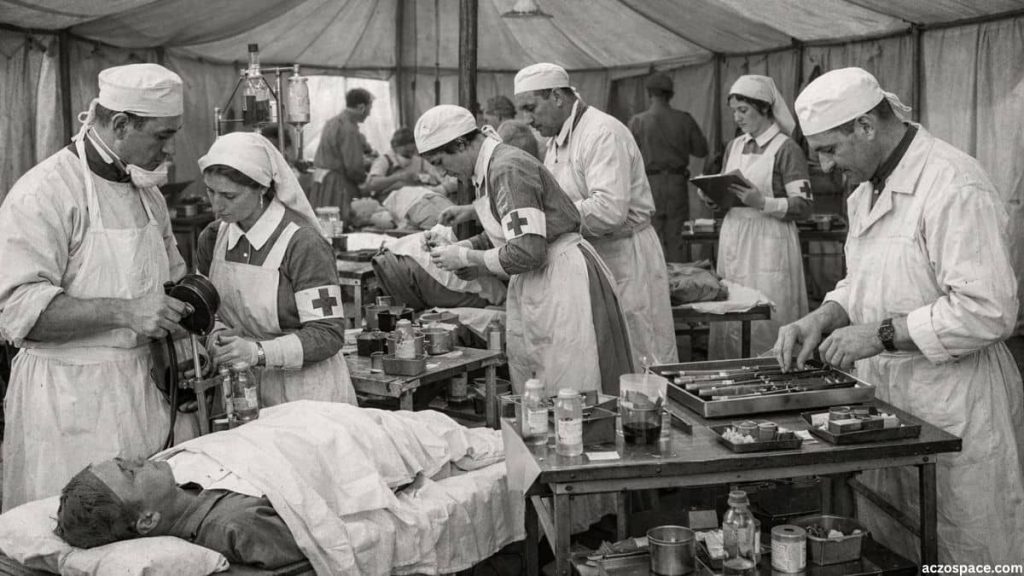 AI-generated illustration Medical advancements and social changes after World War I