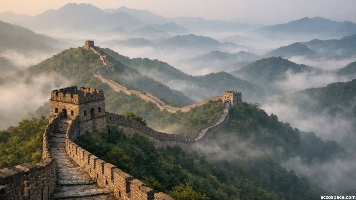 The Great Wall of China: History, Culture & Engineering Great Wall of China stretching across mountain landscape in early morning light