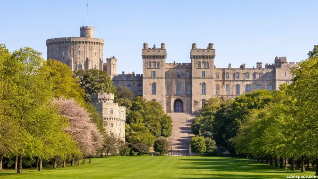 Windsor Castle in England, one of the oldest royal castles in Europe