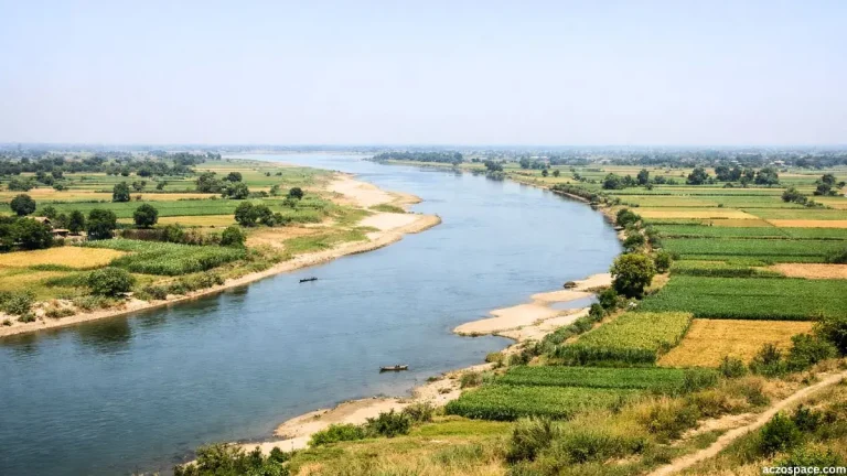 Ganges River landscape supporting ancient civilizations