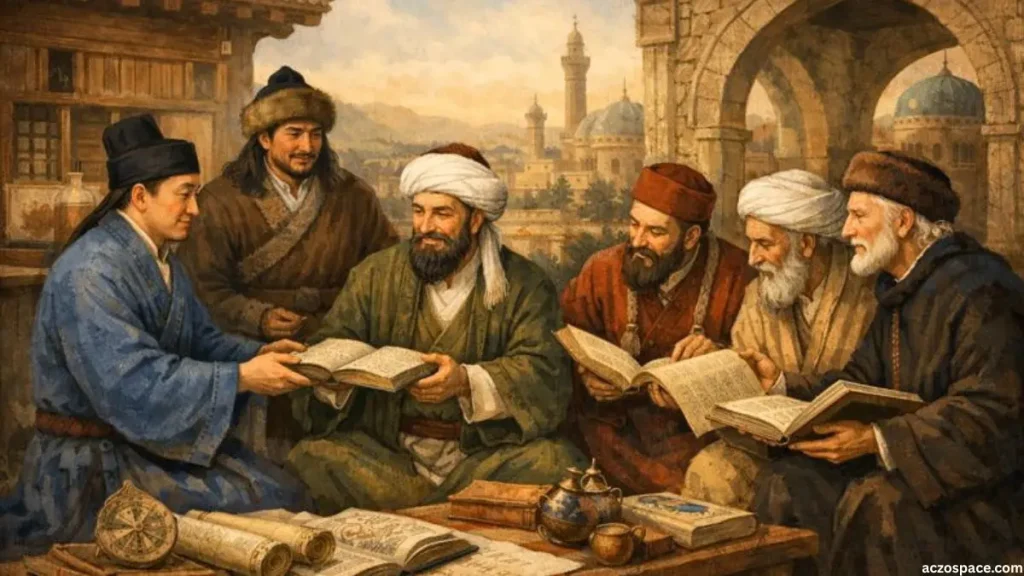 Cultural and knowledge exchange among different civilizations under the Mongol Empire