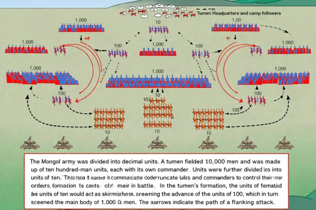 Mongol military organization behind rapid empire expansion