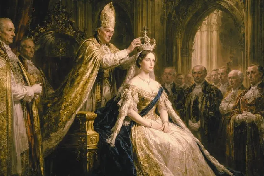 Queen Victoria Biography early reign coronation scene at age 18 