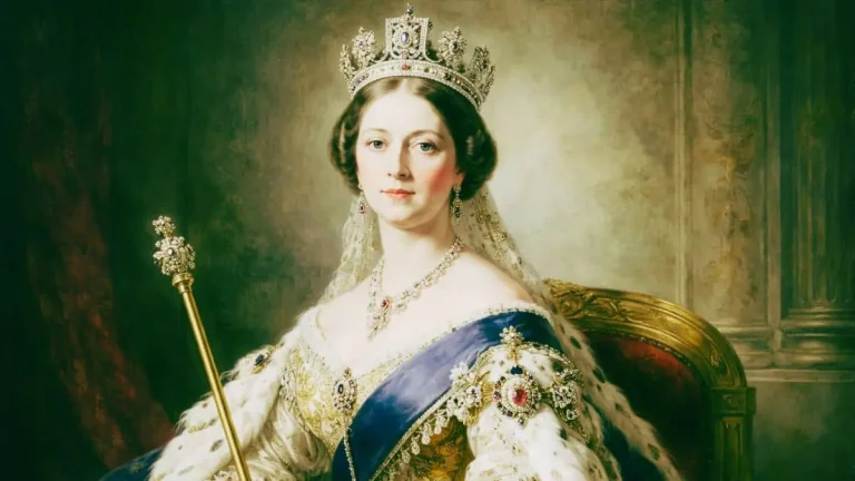 Queen Victoria Biography portrait showing the British monarch during her reign