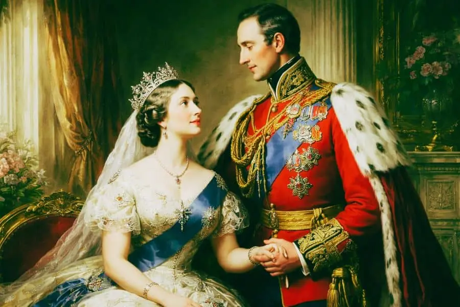 Queen Victoria Biography marriage to Prince Albert royal couple historical image 