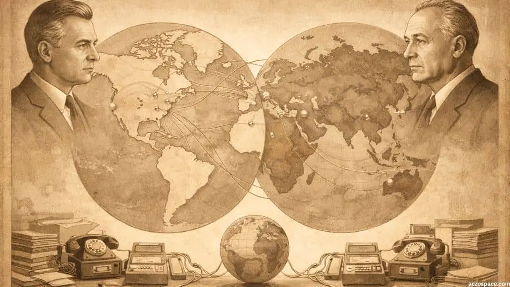 Map illustration showing Cold War tension during the Cuban Missile Crisis