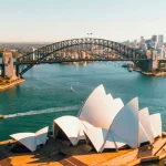 Sydney Opera House landmark viewed from Sydney Harbour