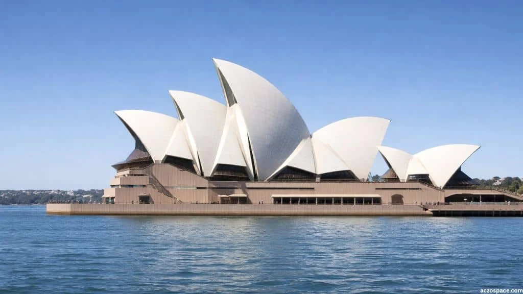 Sydney Opera House located at Bennelong Point in Sydney Harbour