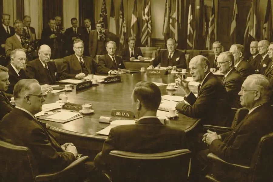 Bretton Woods agreement global reserve currency meeting 1944 
