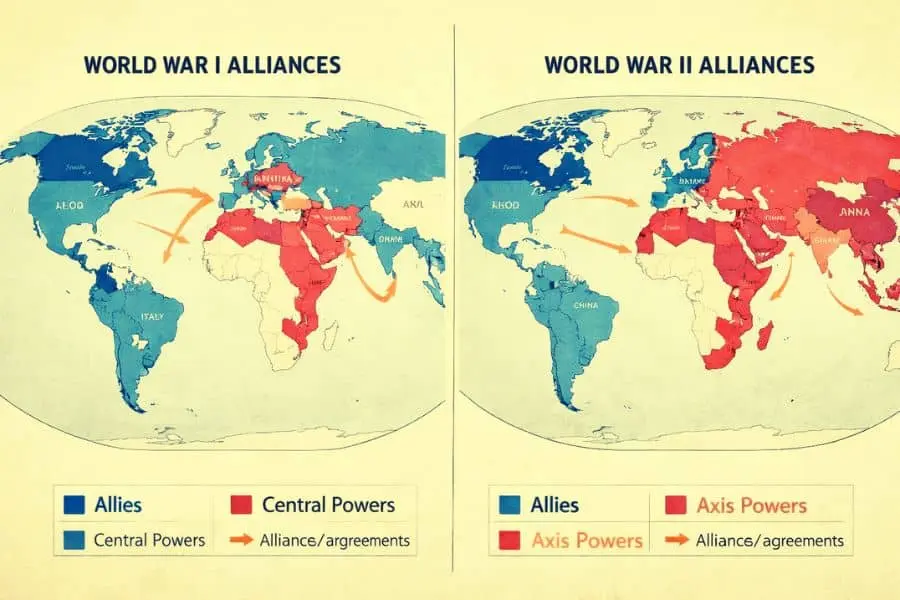 hidden truths about world wars secret alliances global map