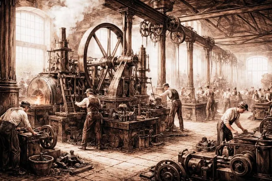 industrial revolution factories major turning point in world history