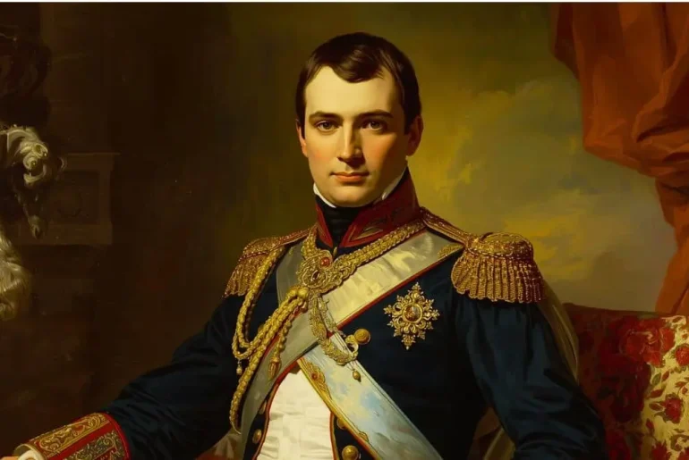 Napoleon Bonaparte portrait as Emperor of France