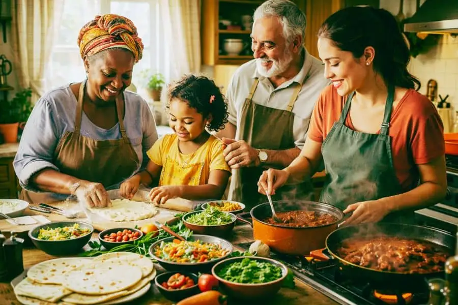 how food reflects cultural history through family cooking traditions 