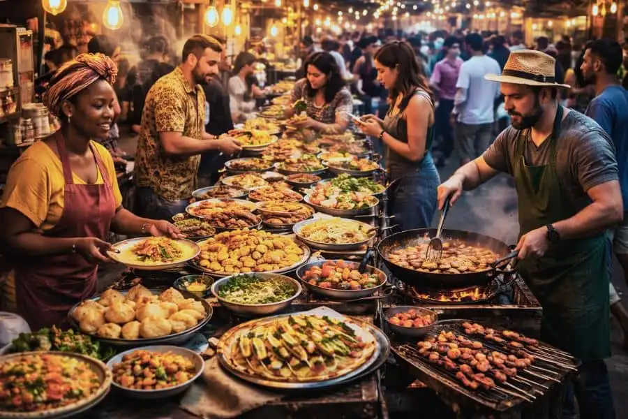 how food reflects cultural history in local street food culture 