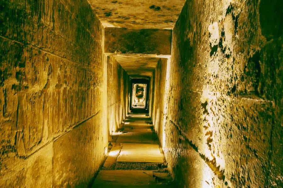 hidden chambers inside pyramids of Egypt secrets ancient architecture narrow passage 