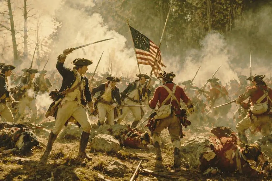 American Revolution War Scene 