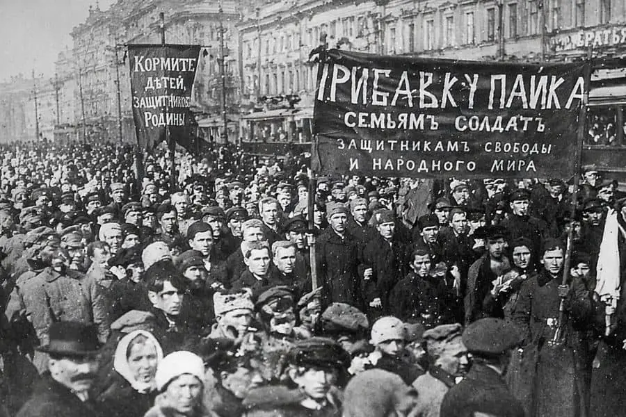 Russian Revolution Protest 1917 