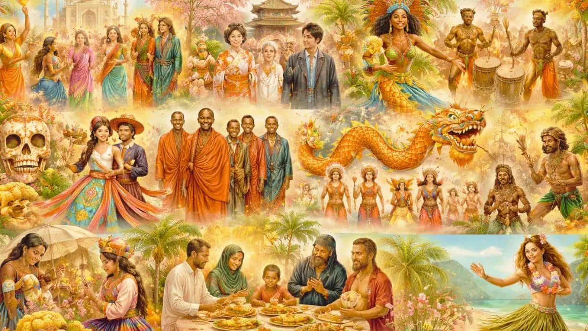 traditions that still exist today worldwide cultural diversity collage